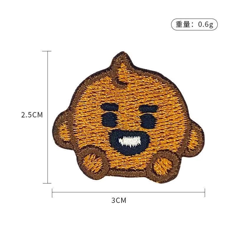 BT21 cartoon cute embroidered  - Embroidery Patches 评论和价格