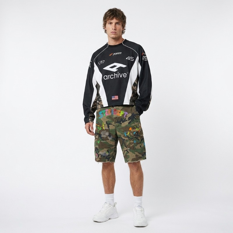 Hip Hop Y2K Streetwear Men Mat - Embroidery Outfit 评论和价格