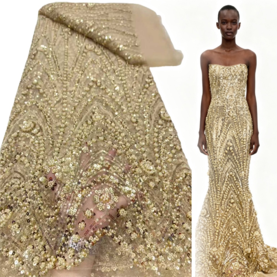 2026 African Nigerian High-Qua - Embroidery Net Fabric 评论和价格