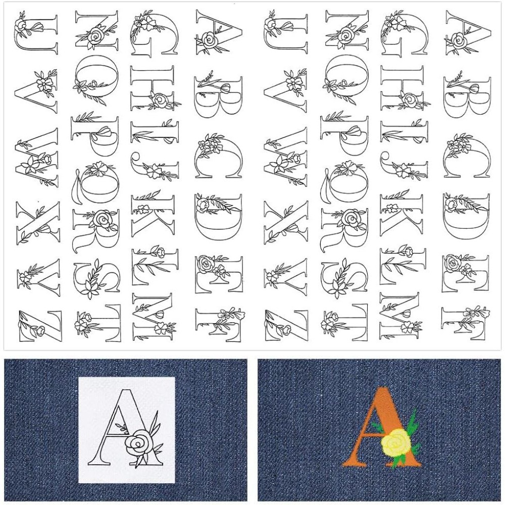 104Pcs Letter Embroidery Trans - Embroidery Initials 评论和价格