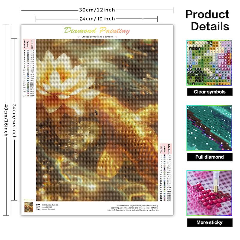 SDOYUNO Diamond Art Painting K - Embroidery Fish 评论和价格