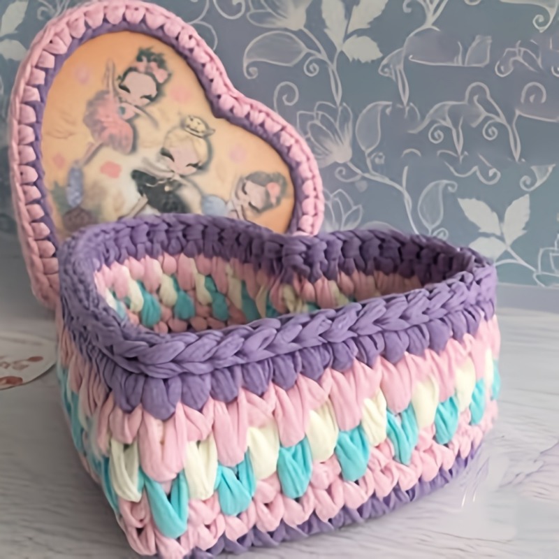 3pcs Heart-Shaped Crochet Bask - Embroidery Frame 评论和价格