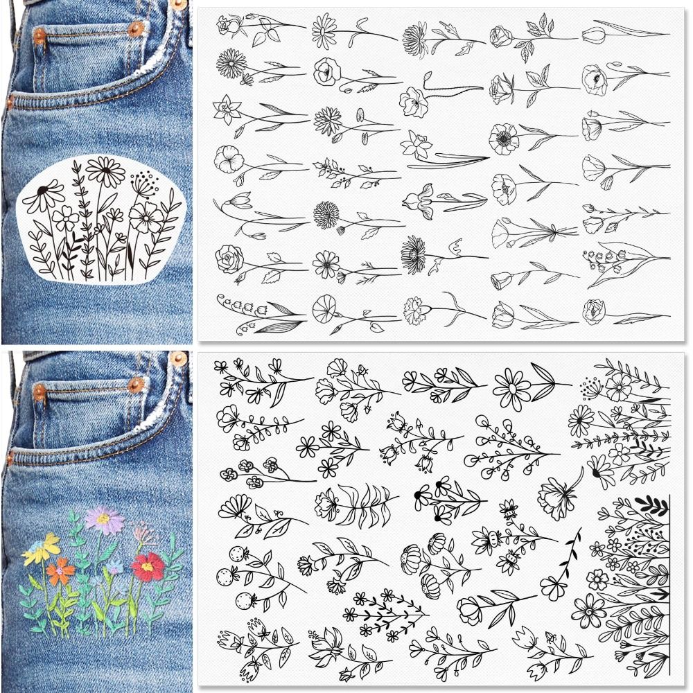 Water Soluble Flower Embroider - Embroidery Daisy Flower 评论和价格