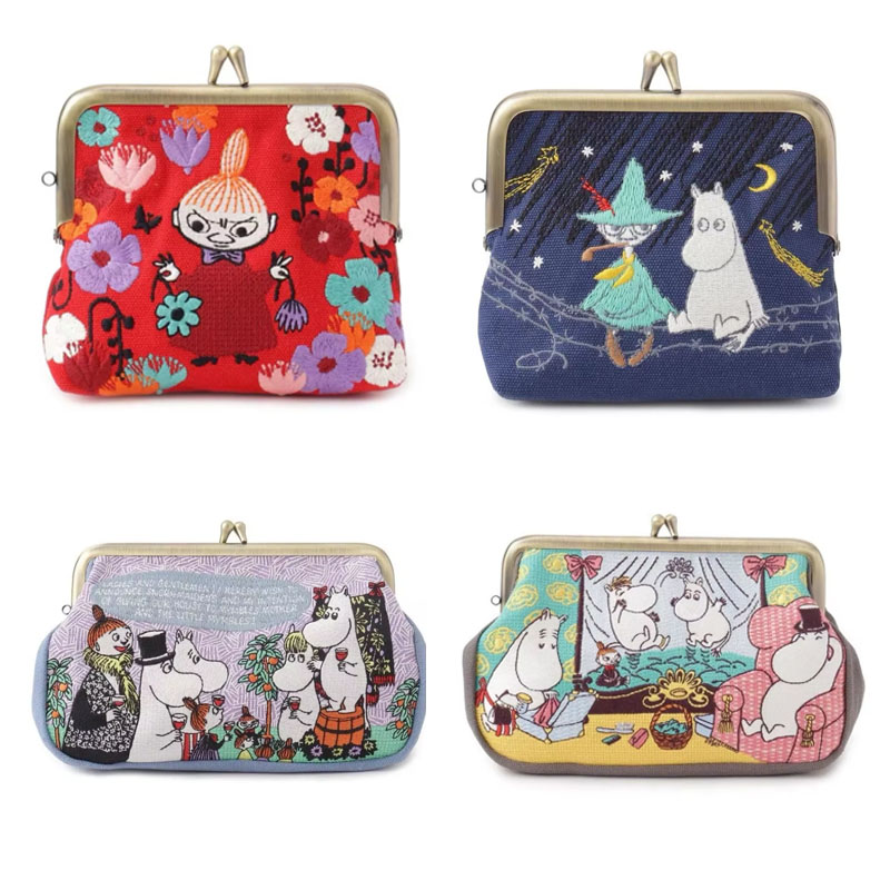 Hot Anime Moomin Kawaii Series - Embroidery Wallet 评论和价格
