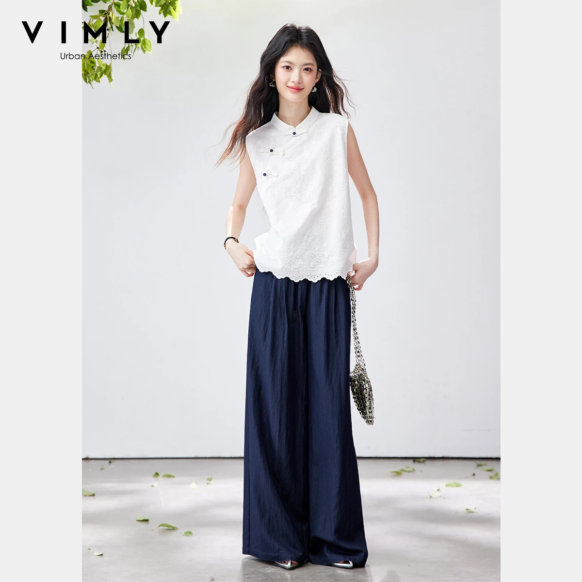 VIMLY Chinese Style Two Piece  - Embroidery Class 评论和价格
