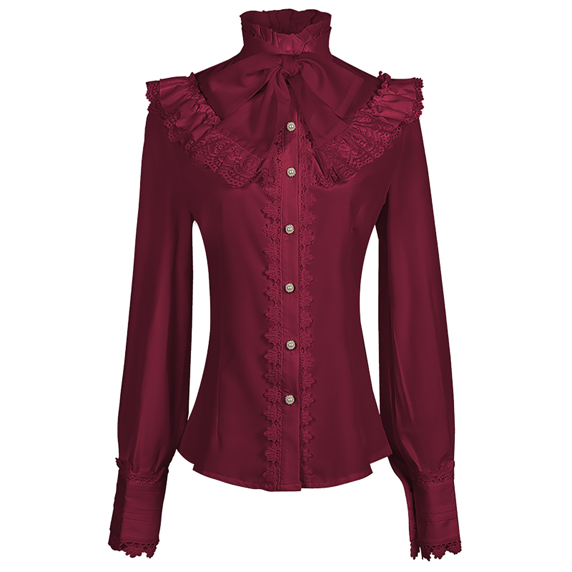 New Arrival Women's Victorian  - Embroidery Blouse 评论和价格