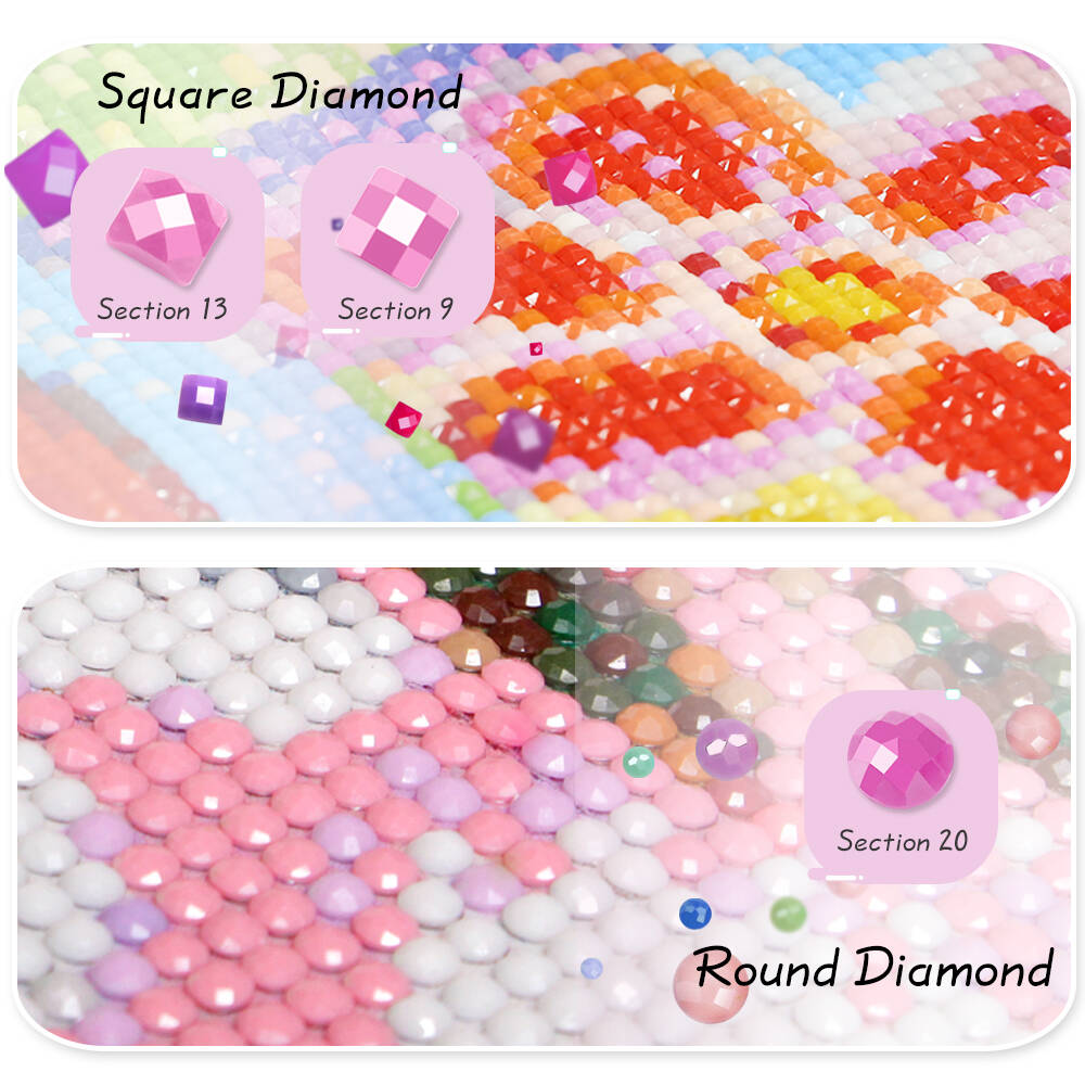 Huacan Full Square Round Diamo - Embroidery Daisy Flower 评论和价格