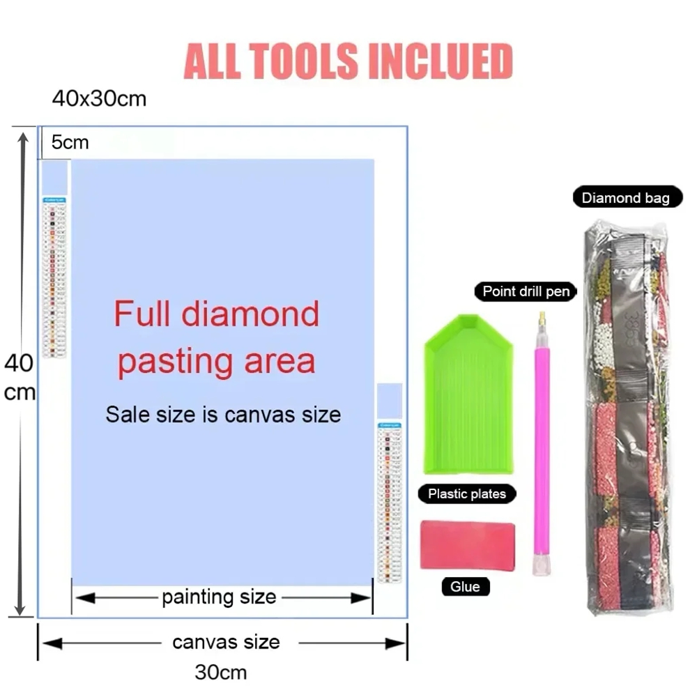5d DIY Diamond Art Painting Ki - Embroidery Bali 评论和价格