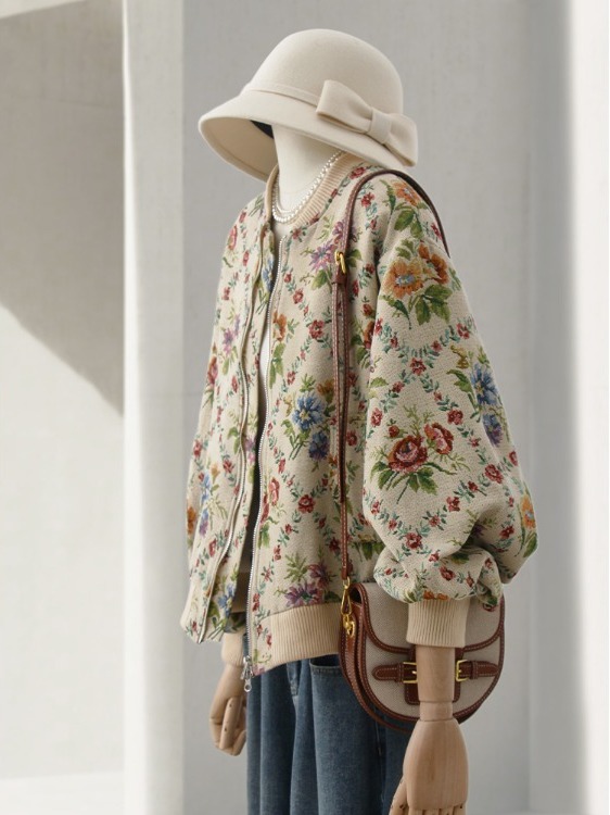 Retro Feel Oil Painting Embroi - Embroidery Cream 评论和价格