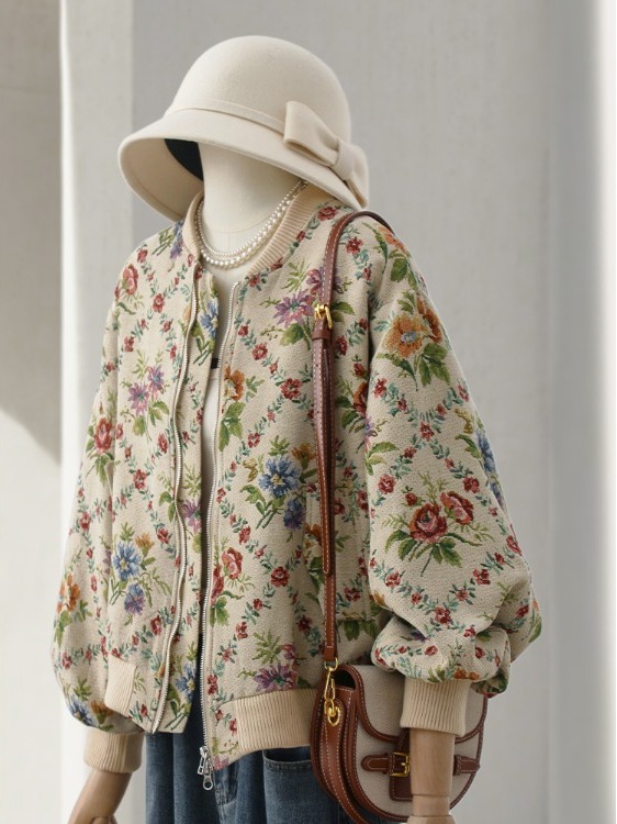 Retro Feel Oil Painting Embroi - Embroidery Cream 评论和价格