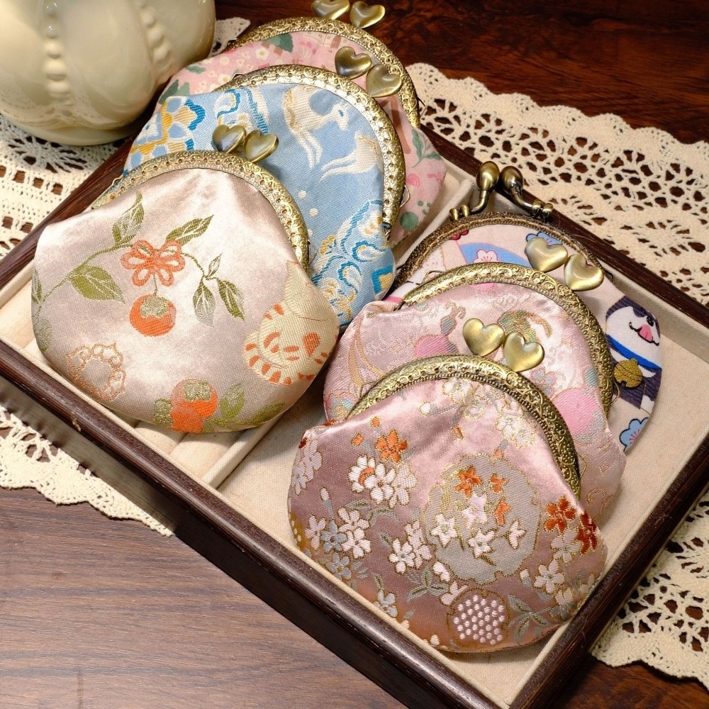 Anti-lost Kiss Lock Coin Purse - Embroidery Wallet 评论和价格