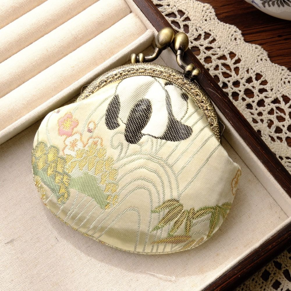 Anti-lost Kiss Lock Coin Purse - Embroidery Wallet 评论和价格